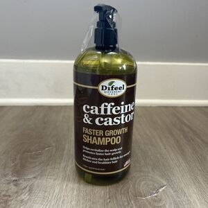Difeel Caffeine & Castor Shampoo for Faster Hair Growth 33.8 oz. NEW